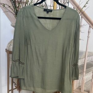 Fred David Sage Green Women's Blouse